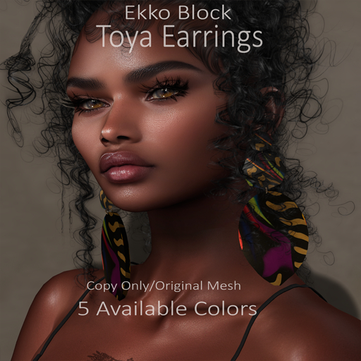 .:::.Ekko Block.:::. Toya Earrings - Update!!
