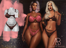 [AB] AMERICAN BAZAAR Septum Bikini Red