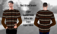 Mens Striped Sweater  