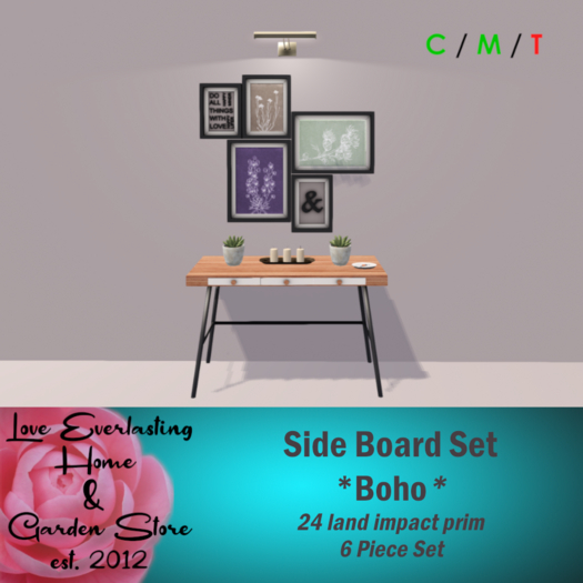 LE ~ Side Board Set *Boho* 