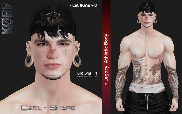 :::KORP::: Shape Carl Head Rune 4.0 / Legacy Athletic