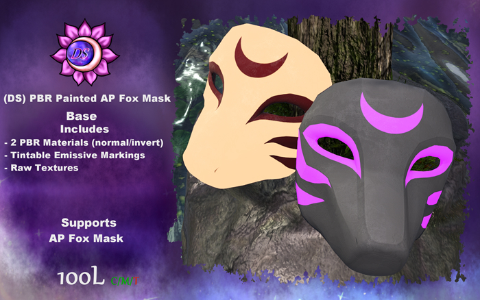 (DS) PBR Painted AP Fox Mask Kit