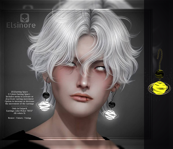 [EL]Earring Space Yellow