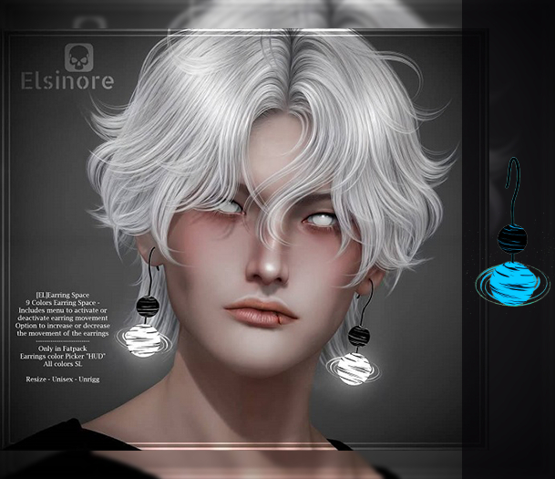 [EL]Earring Space Blue