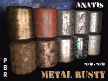 ANATiS - Metal Rusty (PBR Material 2K - 2048x2048) Full perm  