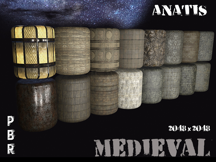ANATiS - Medieval (PBR Material 2K - 2048x2048) Full perm 