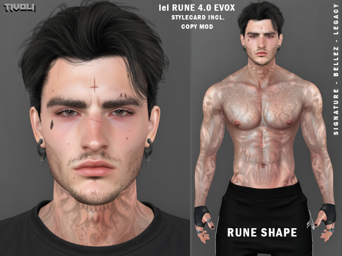 -Tivoli inc - RUNE Shape Lelutka RUNE head 4.0 evox