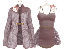 [FAME]  Dress & Jacket - Margo / Pink