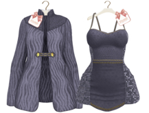 [FAME]  Dress & Jacket - Margo / Grey
