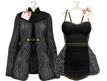 [FAME]  Dress & Jacket - Margo / Black