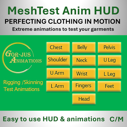 GJA MeshTest Animation HUD - INFO ONLY