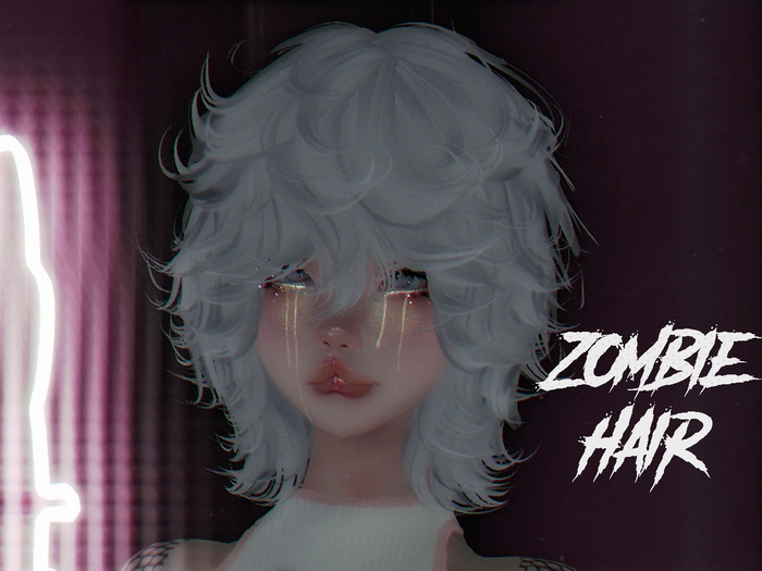 Anime Hair "ZOMBIE" :: RED