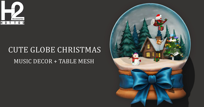 H2 - CUTE GLOBE CHRISTMAS MUSIC DECOR + TABLE MESH