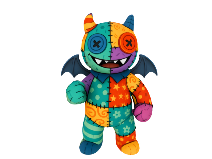 Patchwork Demon Plushie