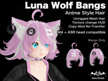 SnowPastel Luna Wolf Bangs