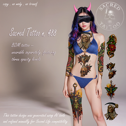 Sacred Tattoo 488..