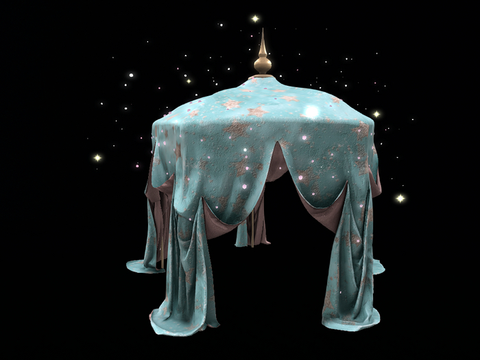 01. Simurg - Starfell Pavilion - Blue Pavilion RARE