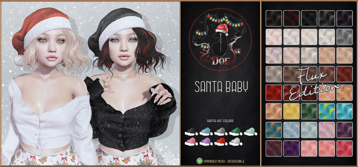 . Doe . Santa Baby . Flux .