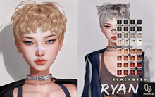 [monso] Ryan Hair /Black & Red