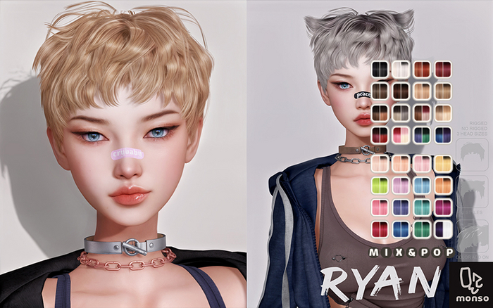[monso] Ryan Hair /Mix & Pop