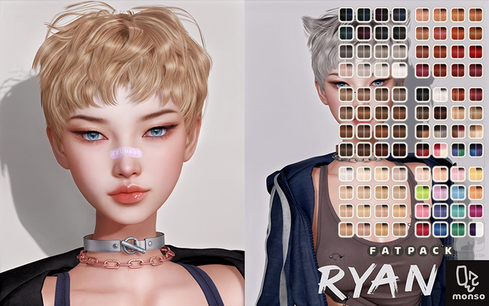 [monso] Ryan Hair /Fatpack
