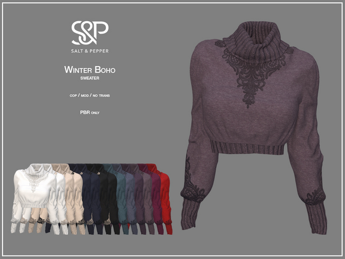 S&P Winter Boho sweater Legacy