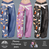 Mostyn St - Meowy Christmas Jeans