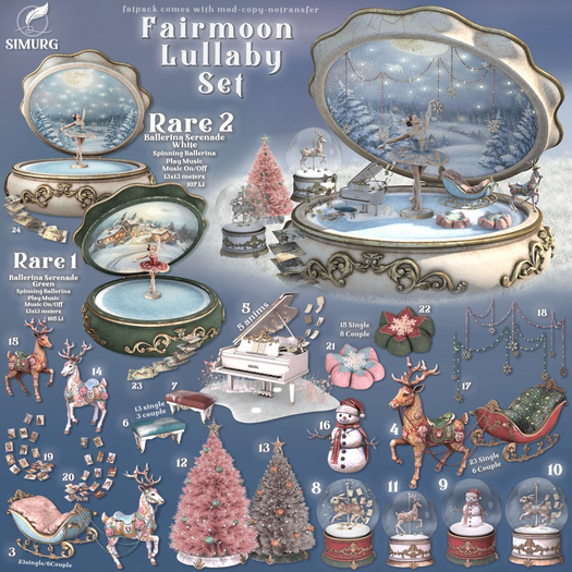 01. Simurg - Fairmoon Lullaby - Ballerina Serenade Green - RARE