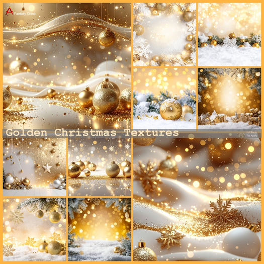 Golden Christmas Textures