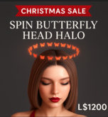Spin Butterfly Head Halo – Aesthetic Glowing Butterfly Crown | Copy Only | Christmas Sale by Aqshaquinn