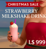 Strawberry Milkshake Drink – Hand Hold & Drinking Animation | Beach Drink Prop | Copy Only
