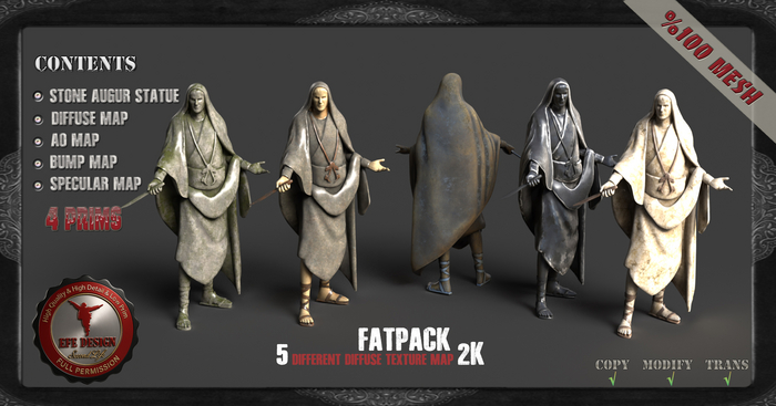 (Efe Design) Stone Augur Statue Fatpack Full perm