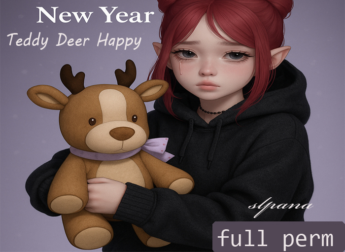 slpana-Mesh_Teddy Deer Happy New Year_ full perm-PROMO GIFT