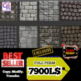 BrickScape 16-Texture Wall Pack – Full Perm
