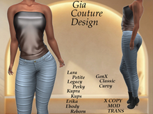 "GCD" Aviva Sheer Top Black
