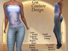 "GCD" Aviva Sheer Top Blue