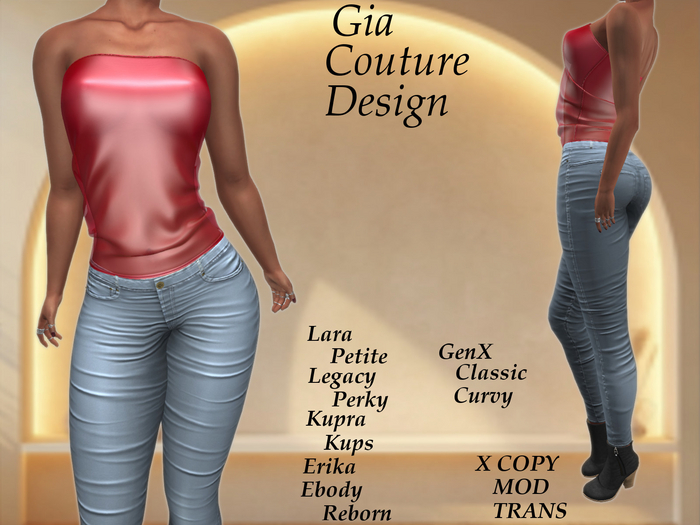 "GCD" Aviva Sheer Top Red