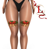 Christmas Thigh Tattoo