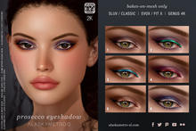 "Prosecco" 2K BOM eyeshadow | EvoX | SLUV | Genus 4K