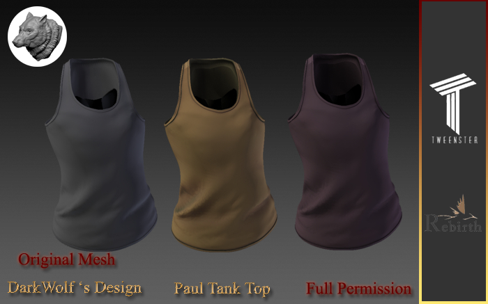 Paul Tank Top Tweenster Rebirth Full Perm