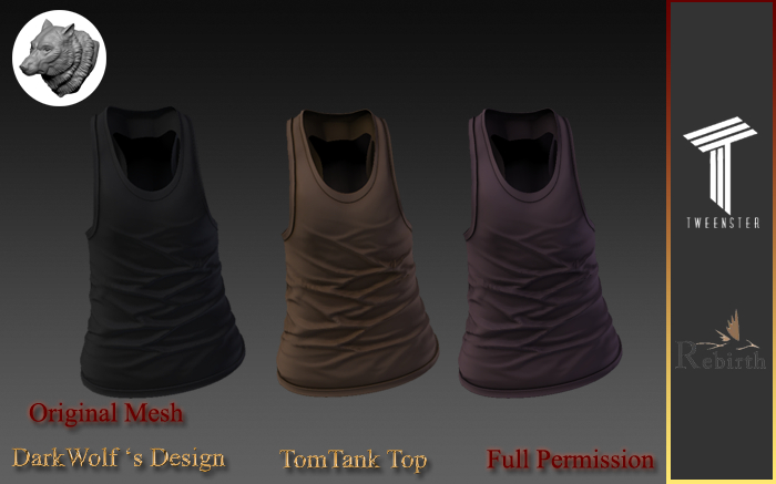 Tom Tank Top Tweenster Rebirth Full Perm