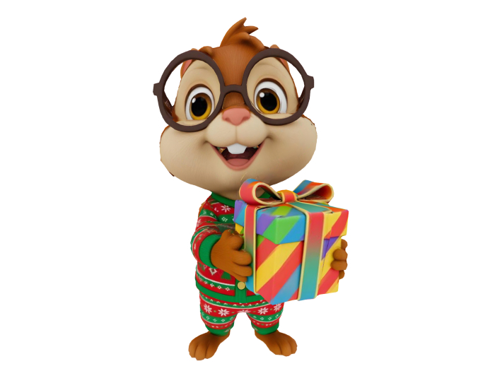 Christmas Chipmunk FULL PERM