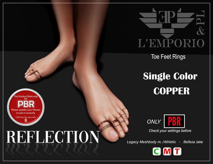 L'Emporio&PL ::*Reflection*::Toe Feet Rings [COPPER]
