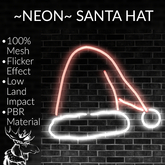 ~NEON~ SANTA HAT