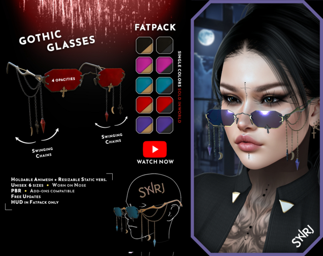 SynRJ ~ Gothic Glasses ~ Fatpack