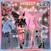13. STELLA - BLACK GARTERS - DEMICORN