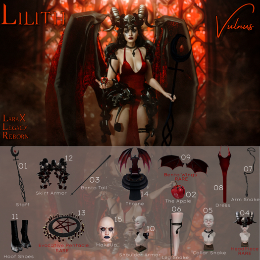 04 Headpiece - Lilith - Vulnus RARE