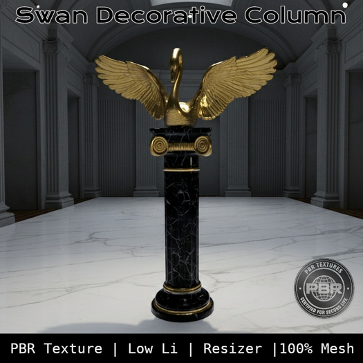 .:MM:. Swan Decorative Column