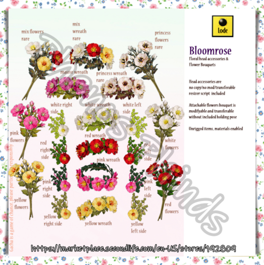 *LODE* Hair Accessory - Bloomrose R [yellow]