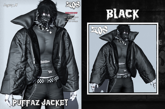 ZOS. PuffaZ Jacket Black